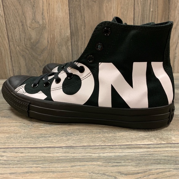 Converse Chuck Taylor Black White Hi Top Sneakers - Picture 5 of 5